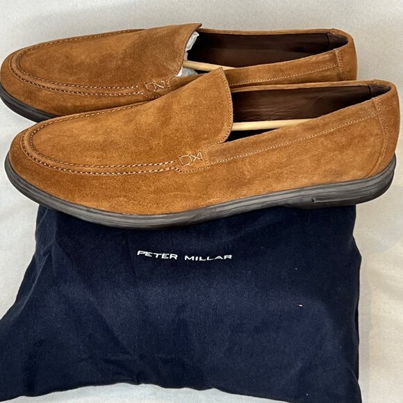 Peter Millar Brown Suede Loafers main image 5